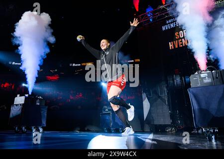 Budapest, Hongrie. 01 juin 2024. Budapest, Hongrie : Handball EHF CL finale 4 - demi-finale - Metz Handball - SG BBM Bietigheim Sofia Hvenfelt (Bietigheim) crédit : Marco Wolf/Wolf-sportfoto/Marco Wolf/dpa/Alamy Live News Banque D'Images