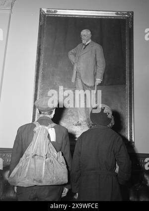 Aktuell 1946 : Stortingsreportasjen . Tous les makt i denne sal. Foto : TH Skotaam / Aktuell / NTB ***Foto er ikke bildebehandlet*** le texte de cette image est traduit automatiquement Banque D'Images