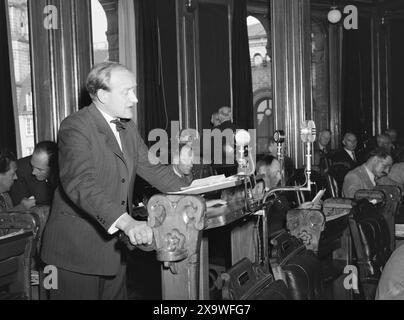 Aktuell 1946 : Stortingsreportasjen . Tous les makt i denne sal. Foto : TH Skotaam / Aktuell / NTB ***Foto er ikke bildebehandlet*** le texte de cette image est traduit automatiquement Banque D'Images