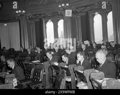 Aktuell 1946 : Stortingsreportasjen . Tous les makt i denne sal. Foto : TH Skotaam / Aktuell / NTB ***Foto er ikke bildebehandlet*** le texte de cette image est traduit automatiquement Banque D'Images