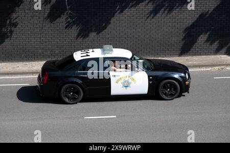 Voiture California Highway Patrol. Coventry Motofest 2024, West Midlands, Royaume-Uni Banque D'Images