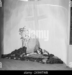 Réel 11- 1945 : la Norvège «illégale» se révèle. Exposition de presse illégale. Photo : Leif Ørnelund / Aktuell / NTB ***photo non traitée *** Banque D'Images