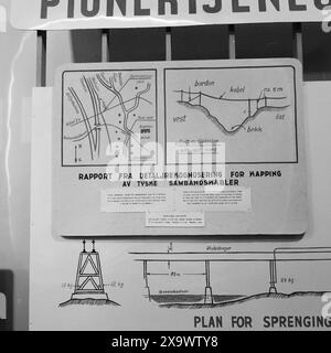 Réel 11- 1945 : la Norvège «illégale» se révèle. Exposition de presse illégale. Photo : Leif Ørnelund / Aktuell / NTB ***photo non traitée *** Banque D'Images