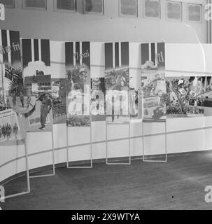 Réel 11- 1945 : la Norvège «illégale» se révèle. Exposition de presse illégale. Photo : Leif Ørnelund / Aktuell / NTB ***photo non traitée *** Banque D'Images