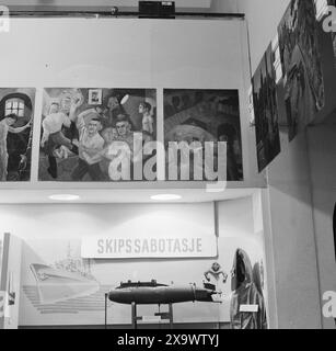 Réel 11- 1945 : la Norvège «illégale» se révèle. Exposition de presse illégale. Photo : Leif Ørnelund / Aktuell / NTB ***photo non traitée *** Banque D'Images