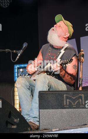 Seasick Steve se produit au Wychwood Festival, Cheltenham, Royaume-Uni. 2 juin 2024 Banque D'Images