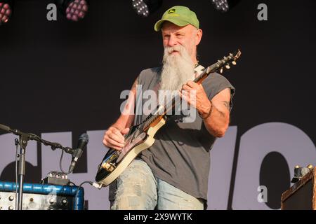 Seasick Steve se produit au Wychwood Festival, Cheltenham, Royaume-Uni. 2 juin 2024 Banque D'Images