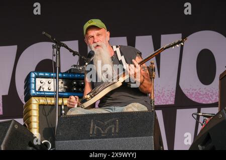 Seasick Steve se produit au Wychwood Festival, Cheltenham, Royaume-Uni. 2 juin 2024 Banque D'Images