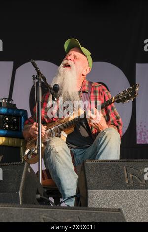 Seasick Steve se produit au Wychwood Festival, Cheltenham, Royaume-Uni. 2 juin 2024 Banque D'Images