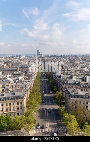 Paris, France, 22 avril 2024:- Une vue du centre de Paris Banque D'Images