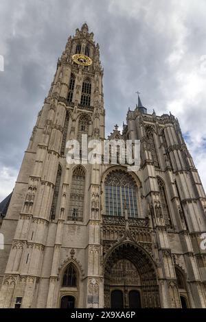 Onze Lieve Vrouwekathedrall, Cathédrale notre-Dame, à Anvers, Flandre, Belgique Banque D'Images