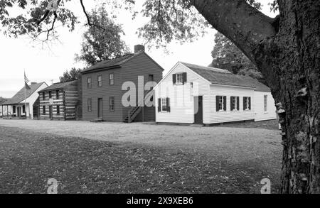 Vieux village historique à Vincennes, Indiana, États-Unis. Banque D'Images