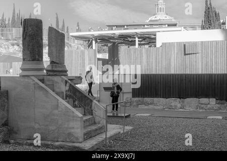 Musée du Forum romain Cerro Molinete L'ancienne Carthago Nova un des plus grands parcs archéologiques urbains d'Espagne dans la ville de Carthagène, Murcie. Banque D'Images