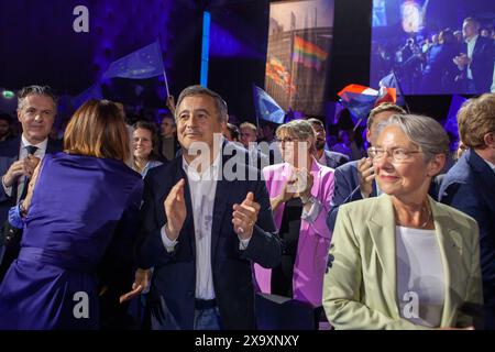 Européens français : la campagne dans le premier pas, de nombreux ministres du gouvernement sont venus soutenir la candidate Valerie Hayer aux élections européennes Banque D'Images