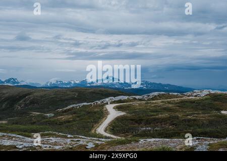 Une vue depuis Keiservarden à Bodo. Banque D'Images