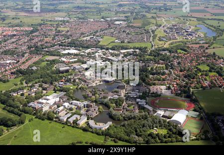 Vue aérienne de l'Université York de l'ouest vers l'est Banque D'Images