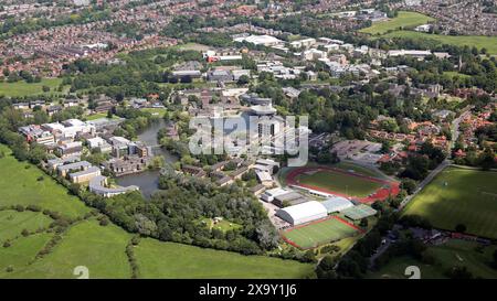 Vue aérienne de l'Université York de l'ouest vers l'est Banque D'Images