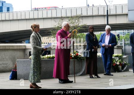 London Bridge, Londres, Royaume-Uni. 3 juin 2024 la commémoration du 7e anniversaire de l'attaque terroriste du pont de Londres. Credit : Matthew Chattle/Alamy Live News Banque D'Images