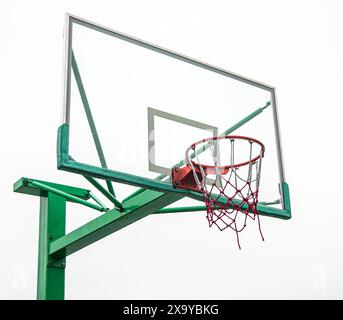 Le terrain de basket-ball d'une université de Wuhan, en Chine Banque D'Images