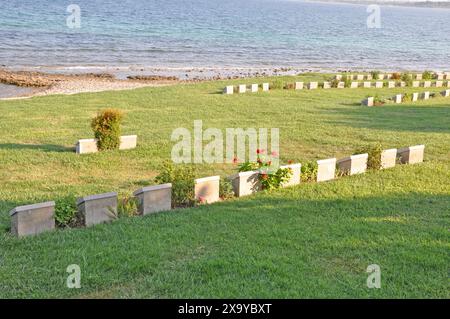 Cimetière d'Ari Burnu, anzac Cove, péninsule de Gallipoli, province de Canakkale, Turquie Banque D'Images