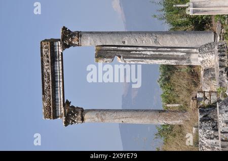 Le temple d'Aphrodite, ancienne ville d'Aphrodisias, Geyre, près de Karacasu, province d'Aydin, Turquie Banque D'Images