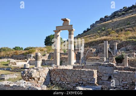 Le Prytaneion, Éphèse, Selcuk, province d'Izmir, Turquie Banque D'Images