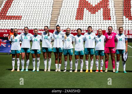 Murcie, Espagne. 03 juin 2024. Japon vs Nouvelle-Zélande, match préparatoire amical féminin pour les prochains jeux olympiques, stade Nueva Condomina, Murcie, région de Murcie, Espagne, 3 juin 2024. Crédit : Pascu Méndez/Alamy Live News Banque D'Images