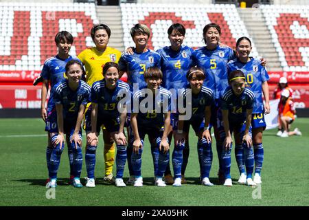 Murcie, Espagne. 03 juin 2024. Japon vs Nouvelle-Zélande, match préparatoire amical féminin pour les prochains jeux olympiques, stade Nueva Condomina, Murcie, région de Murcie, Espagne, 3 juin 2024. Crédit : Pascu Méndez/Alamy Live News Banque D'Images