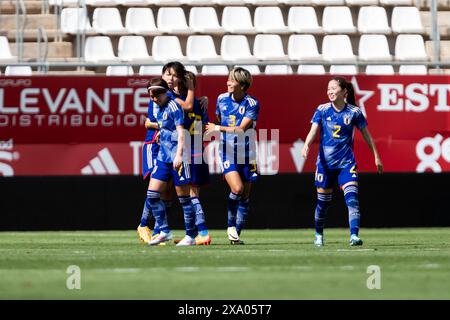 Murcie, Espagne. 03 juin 2024. Japon vs Nouvelle-Zélande, match préparatoire amical féminin pour les prochains jeux olympiques, stade Nueva Condomina, Murcie, région de Murcie, Espagne, 3 juin 2024. Crédit : Pascu Méndez/Alamy Live News Banque D'Images