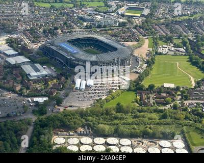 Over London, UK - Twickenham, Middx, UK, 9 mai, 2024 vue aérienne du stade de rugby de Twickenham, twickenham, Middlesex, Royaume-Uni Banque D'Images