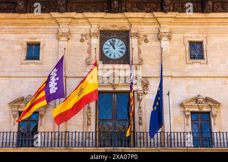 Le conseil municipal de Palma de Majorque, Îles Baléares, Espagne Banque D'Images