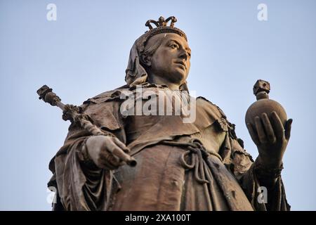 Southport, Sefton, Merseyside. Monument de la Reine Victoria, Nevill Street Banque D'Images