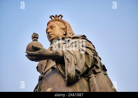 Southport, Sefton, Merseyside. Monument de la Reine Victoria, Nevill Street Banque D'Images