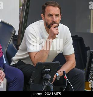 Newcastle upon Tyne, Royaume-Uni. 03 juin 2024 - Angleterre v Bosnie-Herzégovine- International Friendly - St James' Park. Gareth Southgate, directeur de l'Angleterre. Image : Mark pain / Alamy Live News Banque D'Images