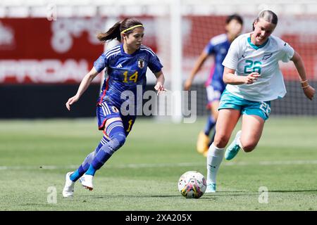 Murcie, Espagne. Crédit : D. 03 juin 2024. Yui Hasegawa (JPN) Football/Football : match amical international entre la Nouvelle-Zélande 1-4 Japon à l'Estadio Nueva Condomina à Murcie, Espagne. Crédit : d . Nakashima/AFLO/Alamy Live News Banque D'Images