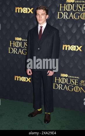 New York, NY, États-Unis. 3 juin 2024. Ewan Mitchell lors de la HBOÕs première saison 2 de House of the Dragon au Hammerstein Ballroom au Manhattan Center à New York le 3 juin 2024. Crédit : Mpi099/Media Punch/Alamy Live News Banque D'Images