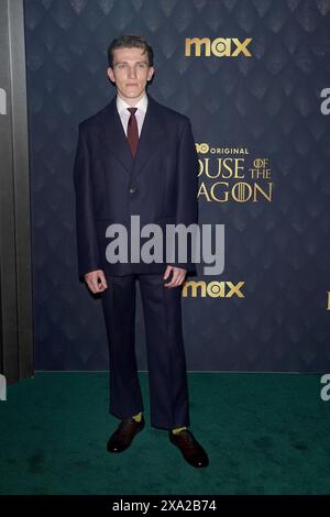 NY. 03 juin 2024. Ewan Mitchell aux arrivées pour HOUSE OF THE DRAGON Season 2 Premiere, Hammerstein Ballroom au Manhattan Center, New York, NY, le 3 juin 2024. Crédit : Kristin Callahan/Everett Collection/Alamy Live News Banque D'Images