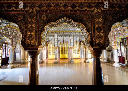 Rang Mandir, City Palace, Jaipur, Rajasthan, Inde, Asie du Sud. Banque D'Images