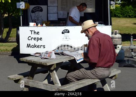 Marché agricole de Wairarapa à Masterton, Nouvelle-Zélande. Banque D'Images