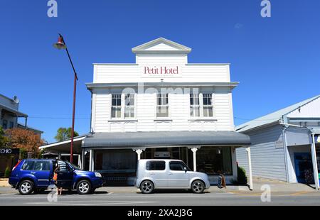 Le petit hôtel à Martinborough, Nouvelle-Zélande. Banque D'Images