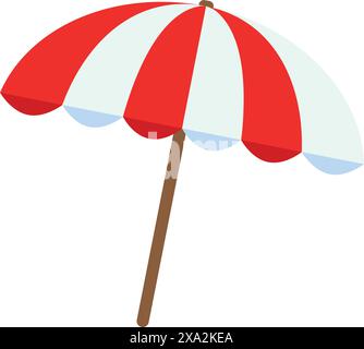 Sun Umbrella Flat Icon, voyage et tourisme, Parasol, Un motif Uni coloré Illustration de Vecteur