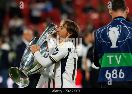 Londres, Royaume-Uni. 01 juin 2024. Luka Modric (Real Madrid) lors de la finale de la Ligue des Champions 2024 (2:0) entre le Borussia Dortmund et le Real Madrid. Score final : Borussia Dortmund 0 - 2 Real Madrid (photo Maciej Rogowski/SOPA images/Sipa USA) crédit : Sipa USA/Alamy Live News Banque D'Images