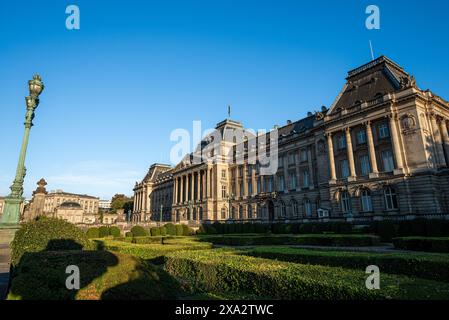 Le Palais Royal de Bruxelles un jour d'été - Belgique Banque D'Images