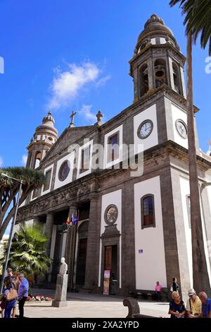 Église Iglesia de Nuestra Senora de la Concepcion, San Cristobal de la Laguna, Tenerife, Îles Canaries, Espagne, Europe, église en espagnol colonial Banque D'Images