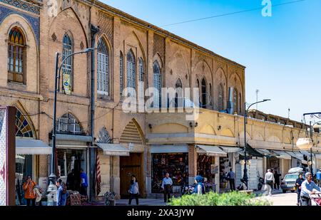 En dehors de Vakil Bazaar, Shiraz, Iran. Banque D'Images