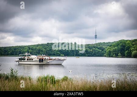 Potsdam, Landeshauptstadt Brandebourg : OT Sacrow mit Schloss, Schlosspark sowie Heilandkirche an der Havel - 04.06.2024 Potsdam *** Potsdam, capitale de l'État Brandebourg OT Sacrow avec château, parc du château et Heilandkirche an der Havel 04 06 2024 Potsdam Banque D'Images