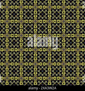 Carreaux azulejo en céramique de couleur décorative. Design moderne. Ensemble de motifs vectoriels sans couture. ornements ethniques pour l'impression Illustration de Vecteur