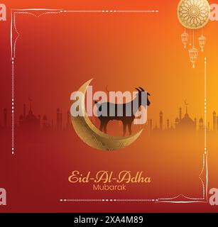 Carte Eid-al-Adha Illustration de Vecteur
