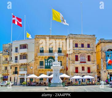 Victory Square, Vittoriosa, Birgu, la Valette, Malte, Méditerranée, Europe Copyright : BarryxDavis 1358-342 DATE D'ENREGISTREMENT NON INDIQUÉE Banque D'Images