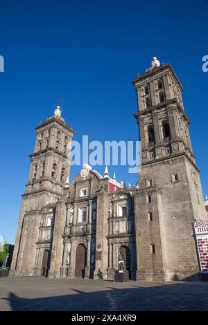 Cathédrale notre-Dame de l'Immaculée conception, 1649, Centre historique, site du patrimoine mondial de l'UNESCO, Puebla, État de Puebla, Mexique, Amérique du Nord COP Banque D'Images